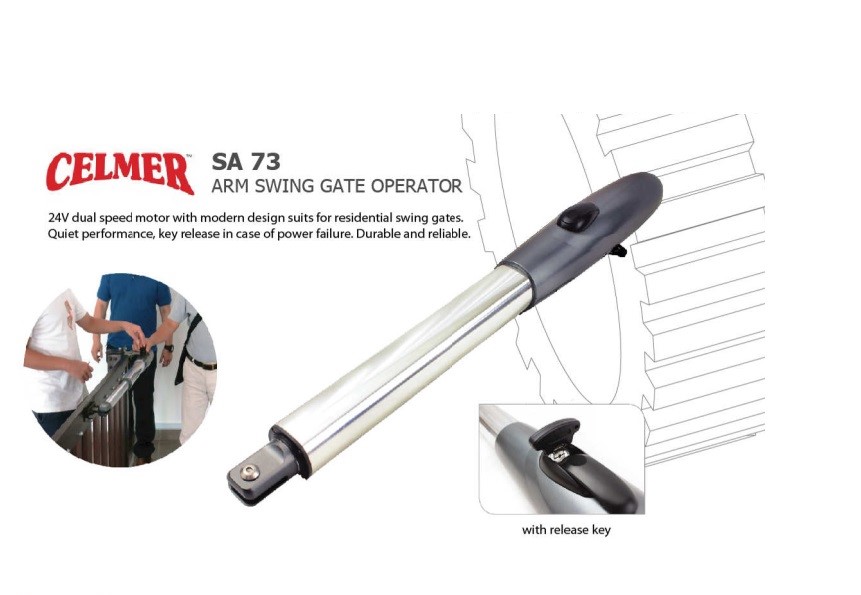 Thiết bị đi kèm với cổng mở cánh tay đòn CELMER SA-73