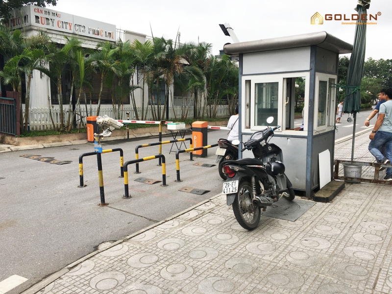 Hình ảnh barie tự động Parking System trong thực tế