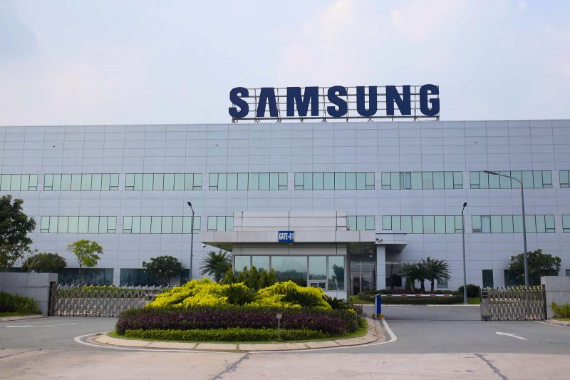 Cổng xếp tại Samsung Bắc Ninh 