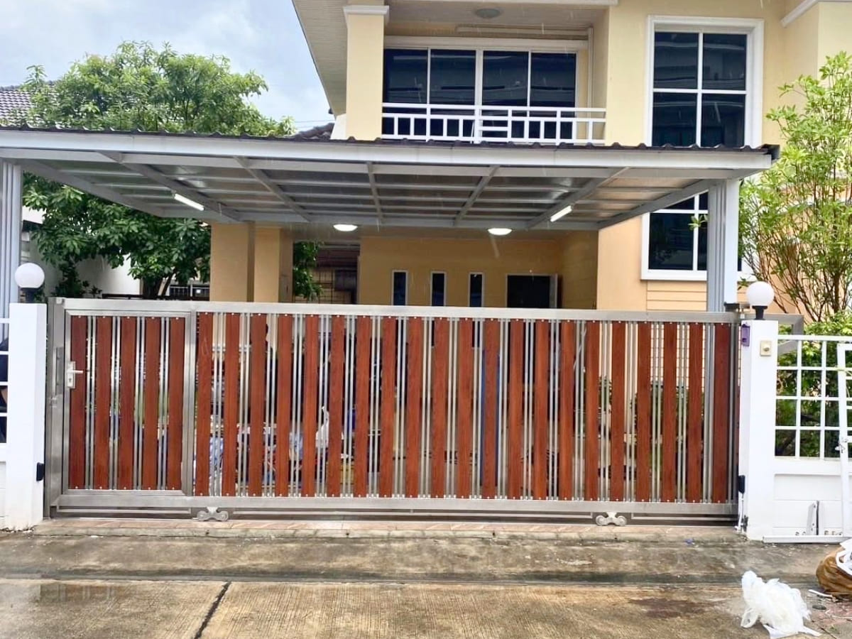 TOP 20+ mẫu cửa cổng lùa 1 cánh trượt ngang đẹp nhất 2025 19 Cổng lùa 1 cánh dân dụng
