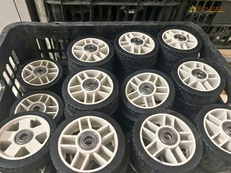 Bánh xe cổng xếp