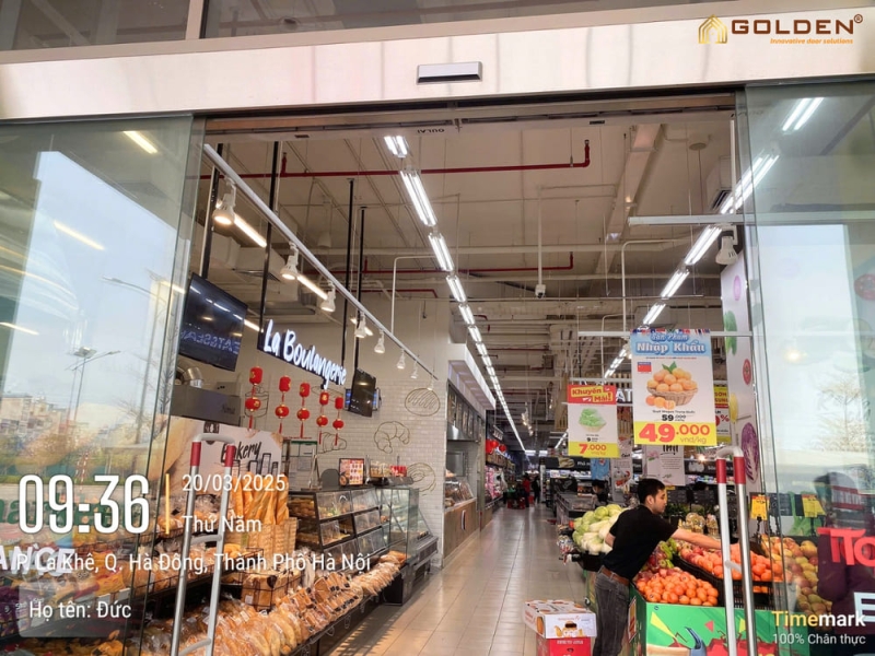 Sửa cửa tự động tại siêu thị AEON MALL Hà Đông