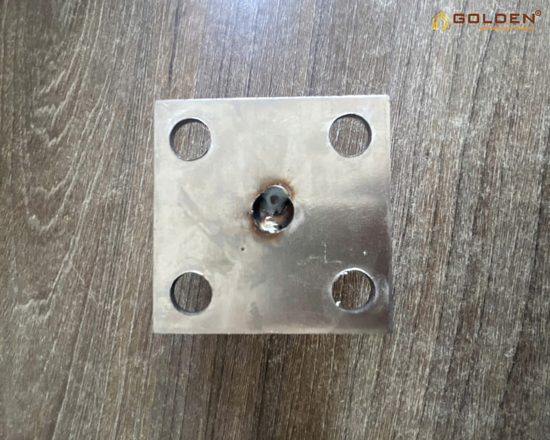 Hình ảnh mặt đế đã hàn