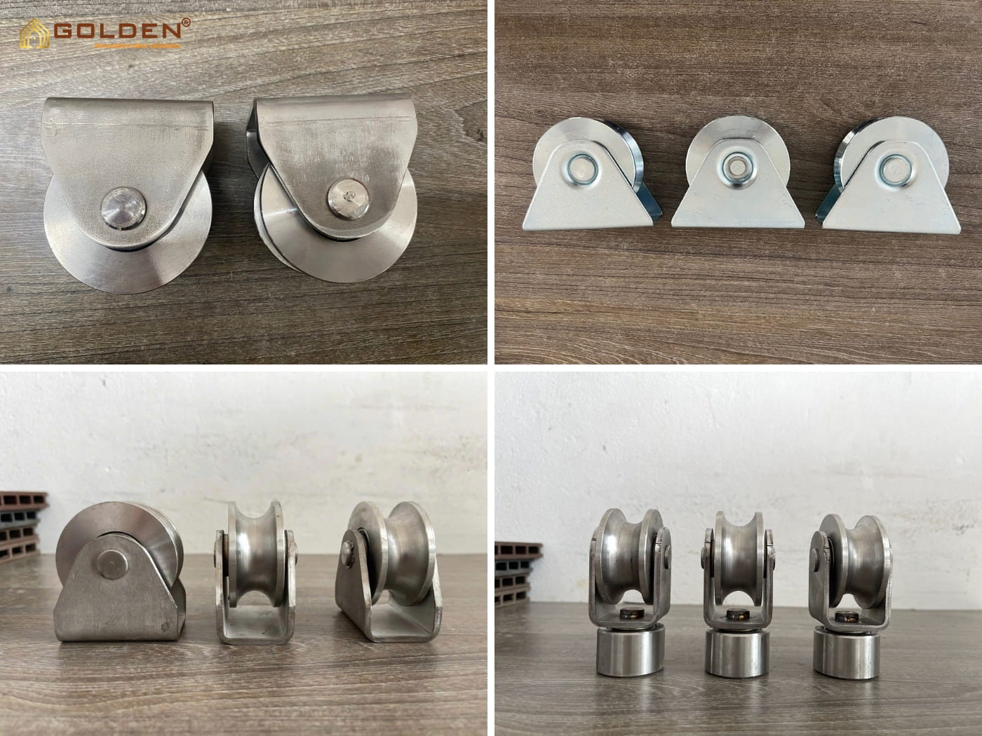 Bánh xe cửa lùa inox