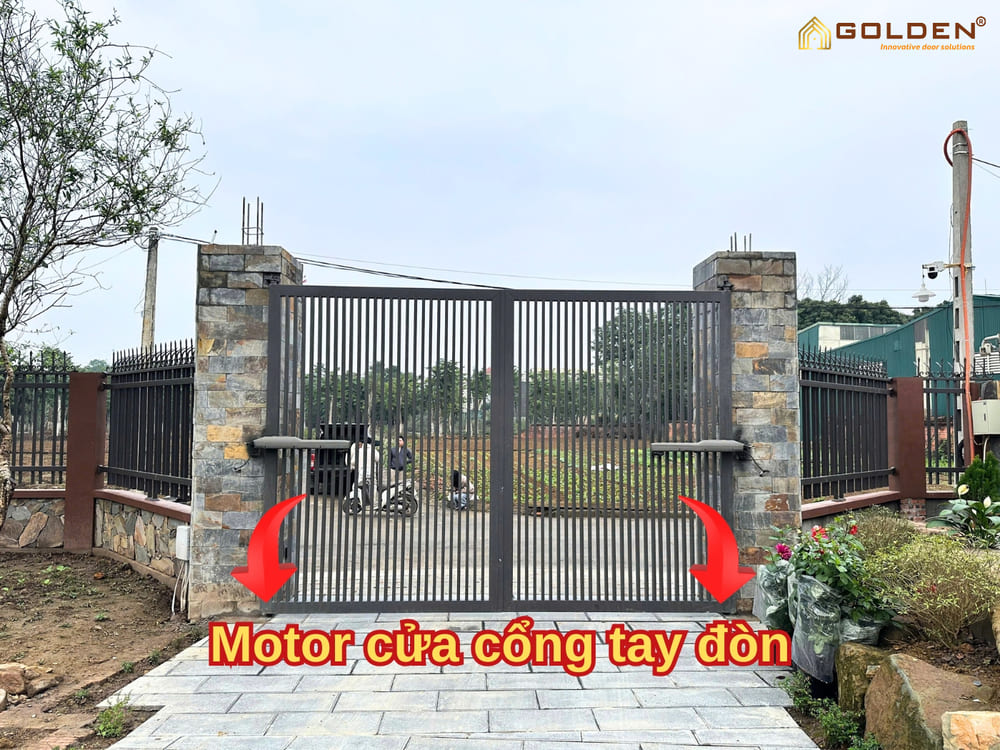 motor cửa cổng tay đòn