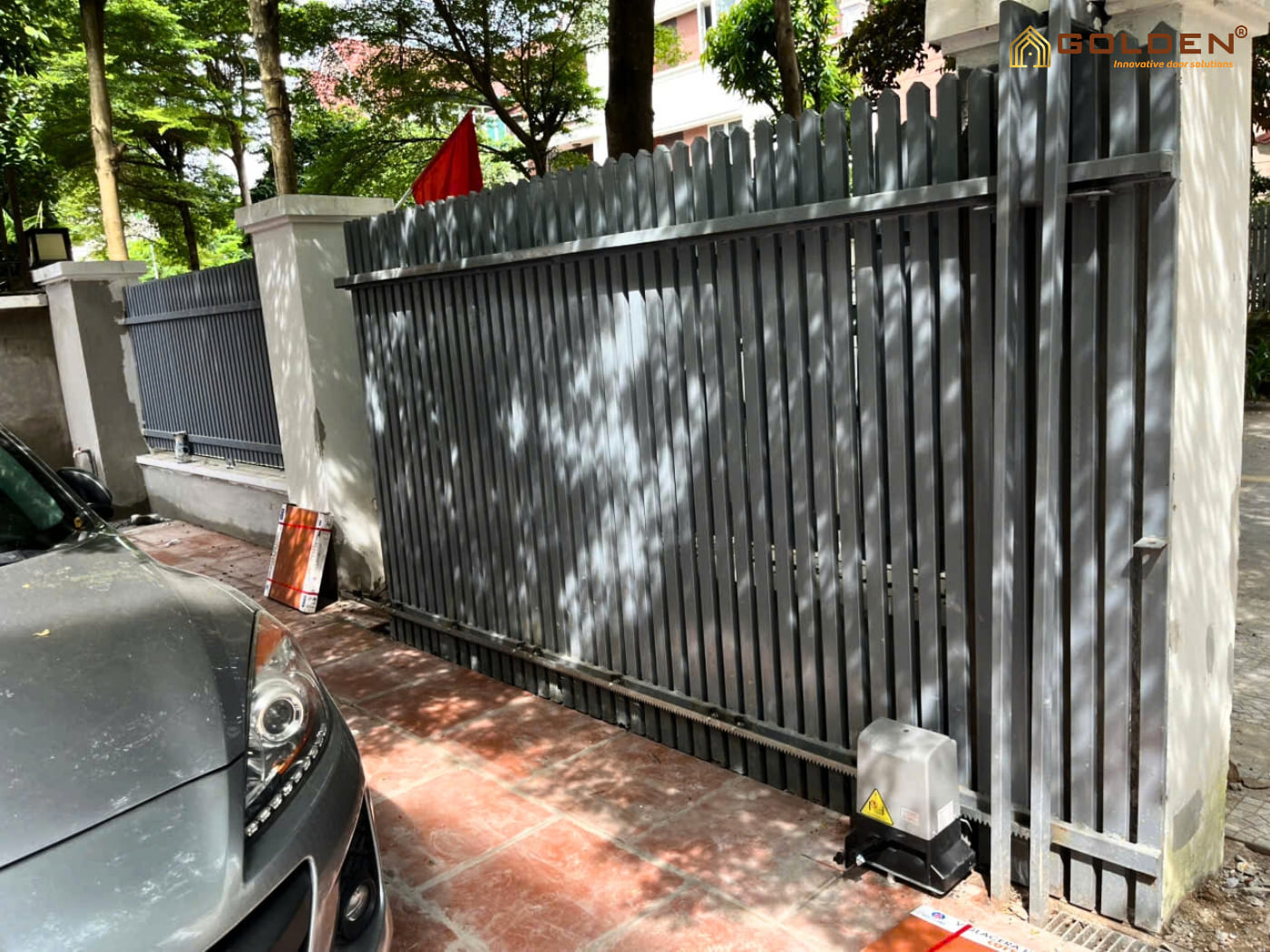 Hoàn thiện lắp đặt motor cổng lùa YH