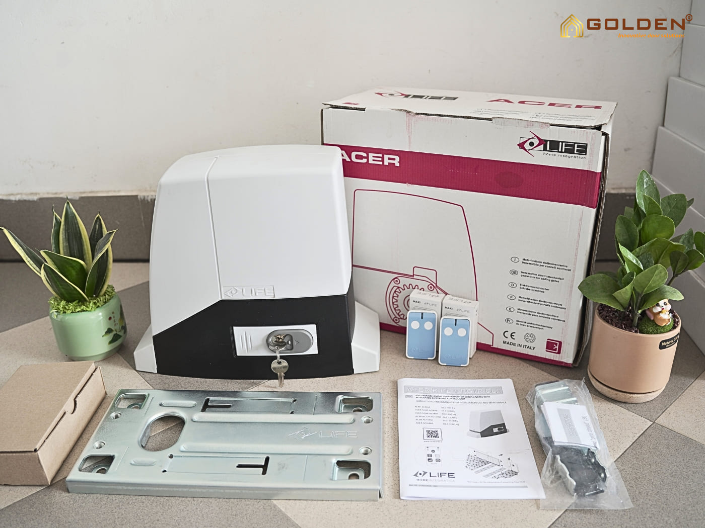 Trọn bộ động cơ cửa cổng trượt