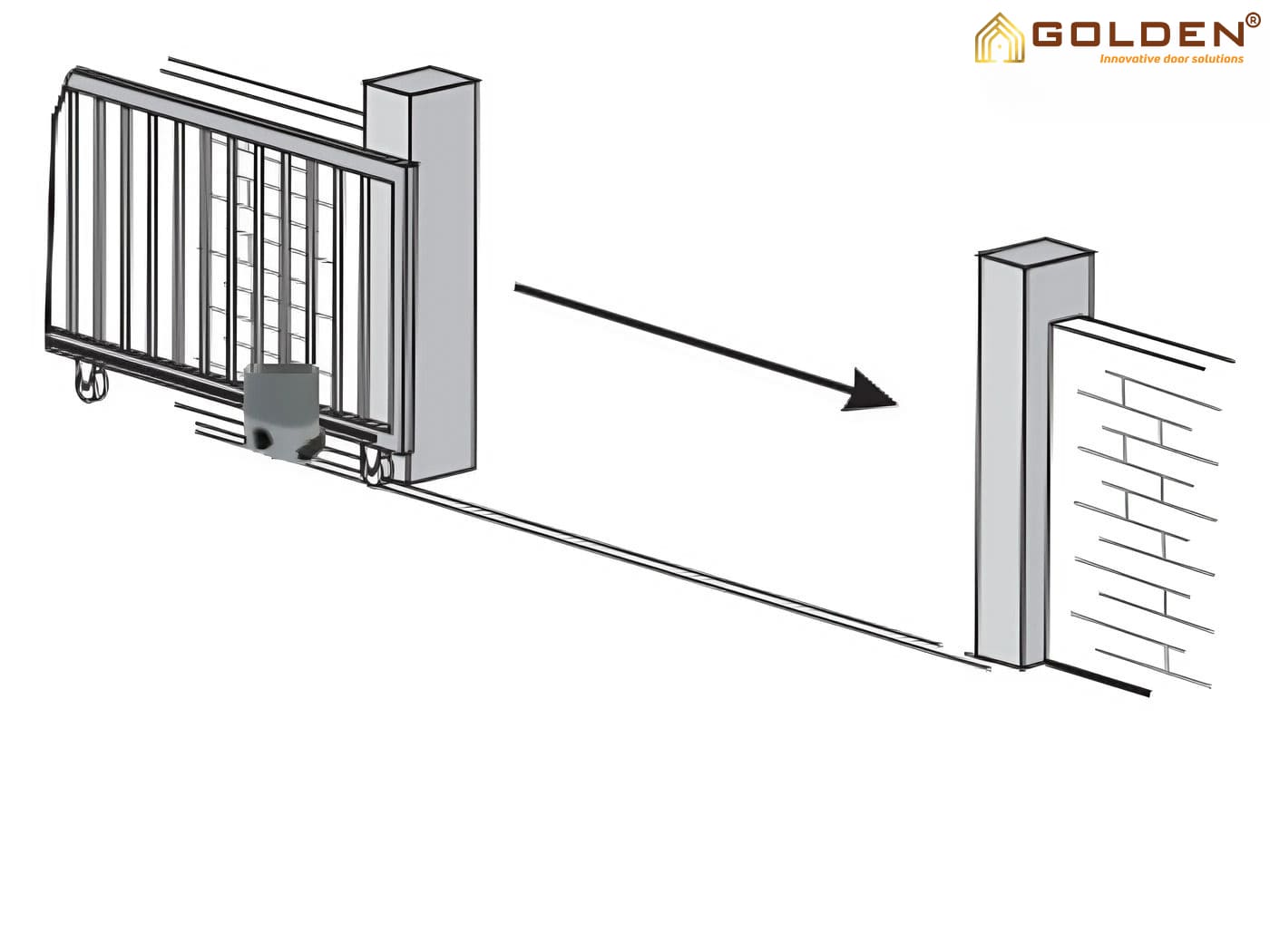 Cổng trượt tự động Bisen BS-SZ-2000-AC