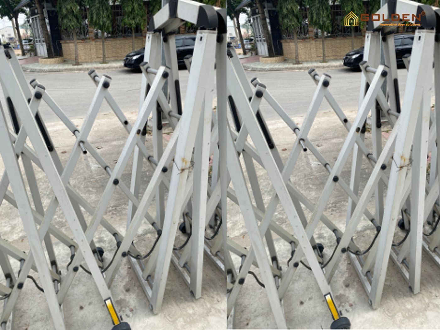 lỗi cổng xếp nhôm thường gặp