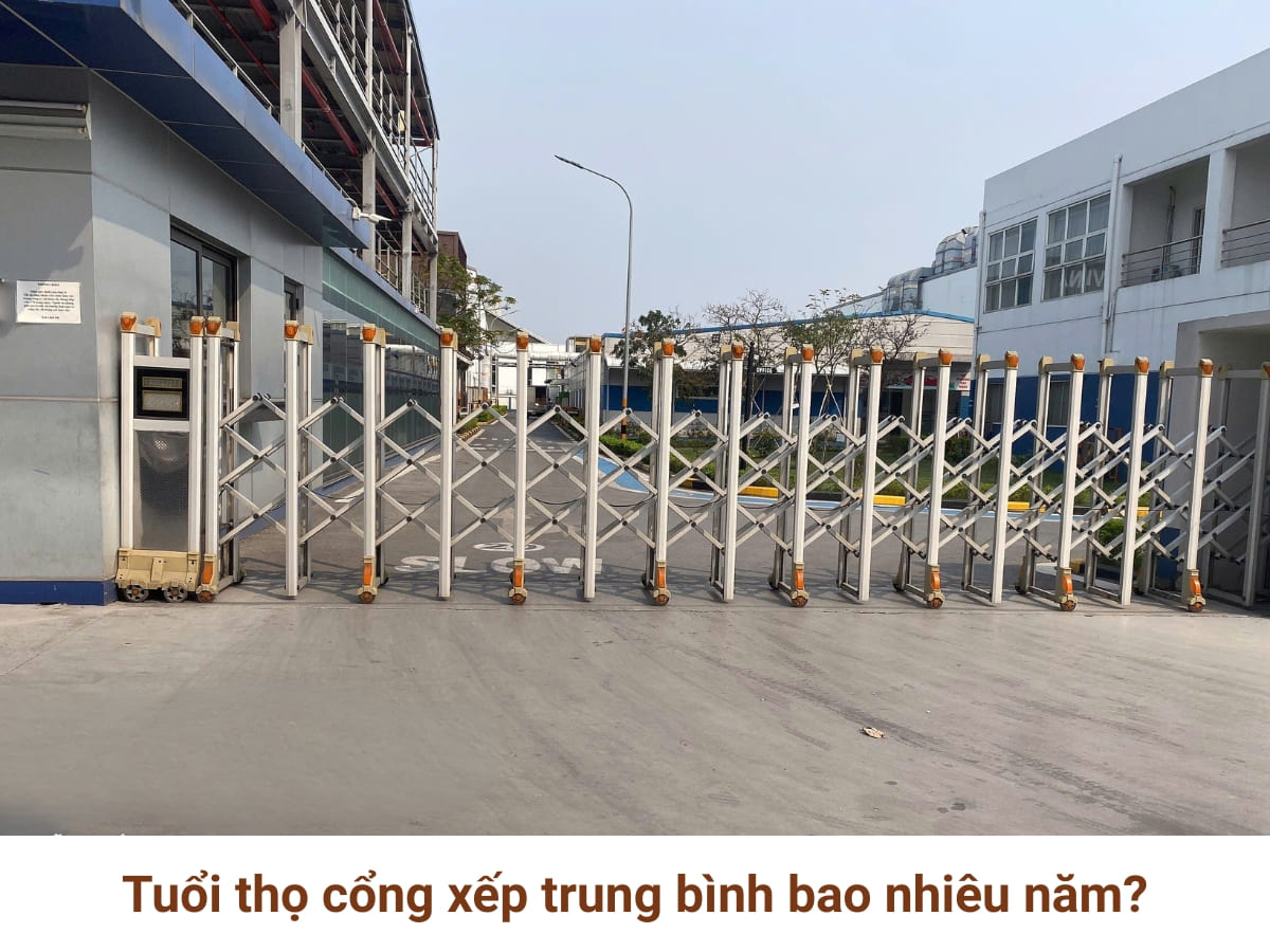 Tuổi thọ cổng xếp nhôm là bao lâu? Bí quyết bảo dưỡng cổng xếp
