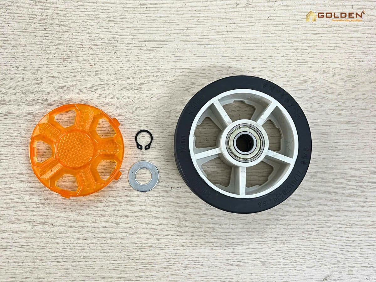 Bánh xe thân cổng xếp