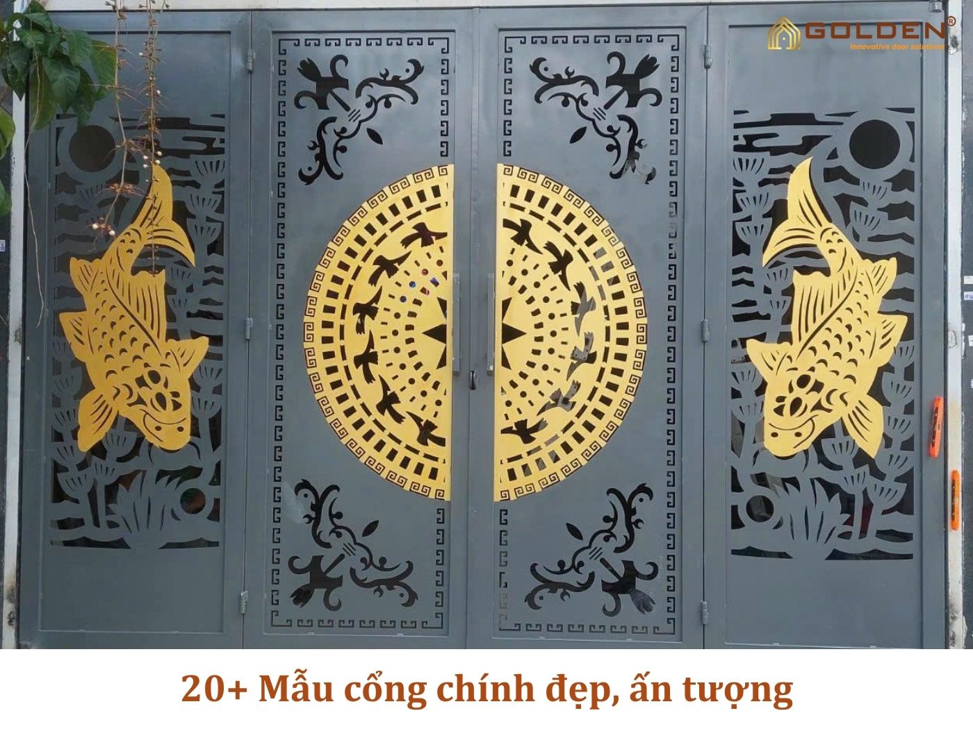 20+ Mẫu cổng chính đẹp, ấn tượng ngay từ cái nhìn đầu tiên