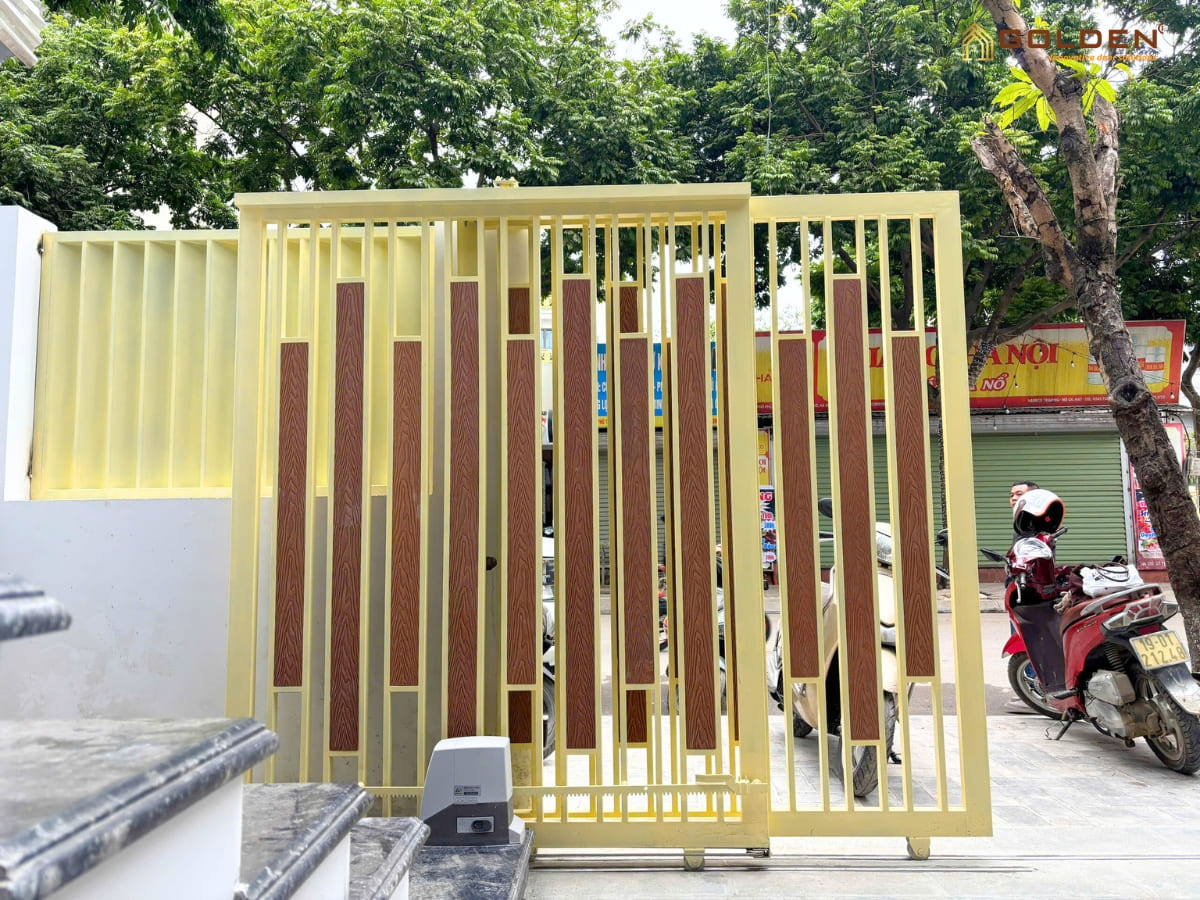 Cơ cấu cổng lùa xếp lớp Tele