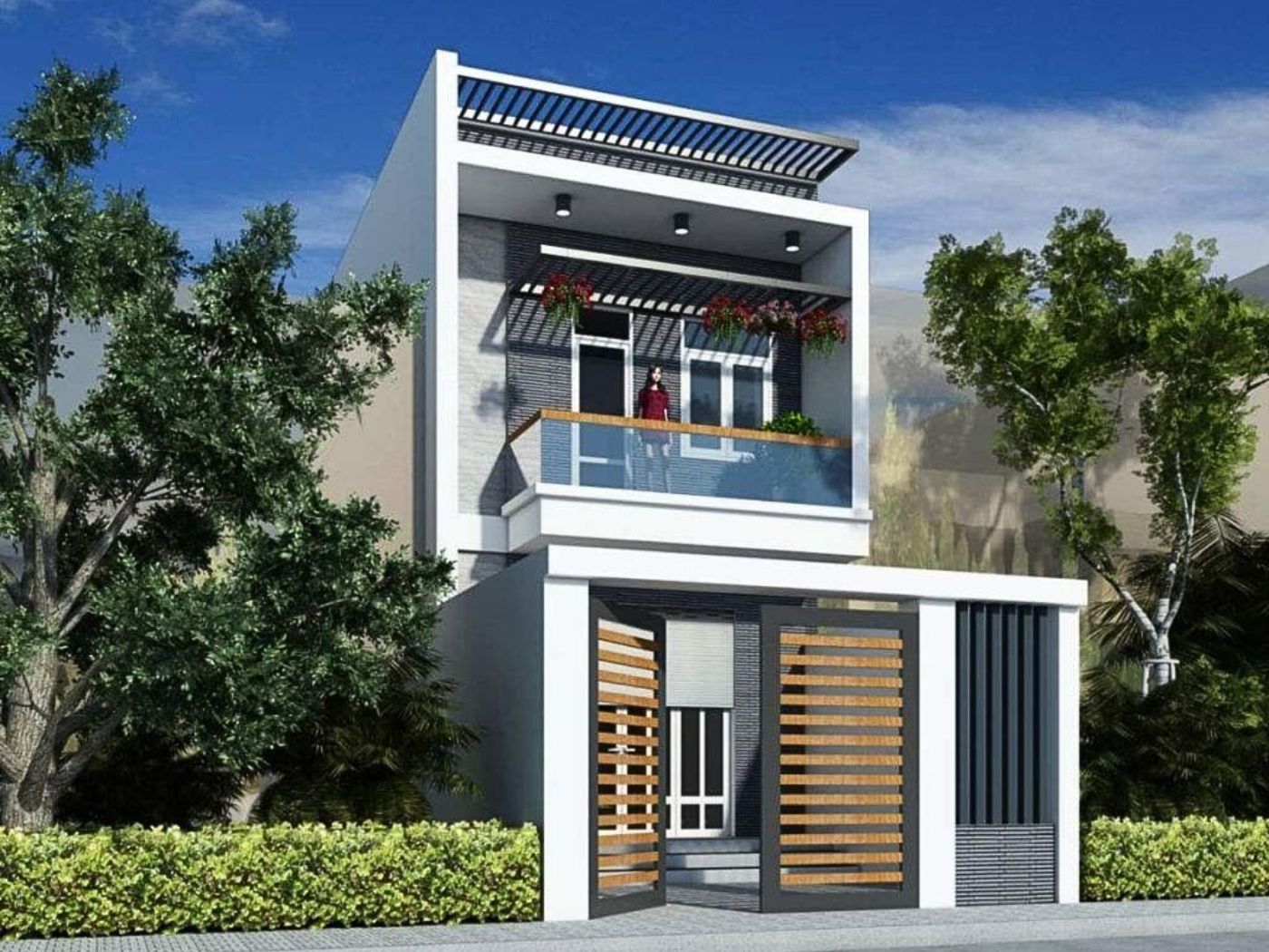 TOP 30+ mẫu cổng nhà phố đẹp, hiện đại 14 Cổng nhà phố hiện đại