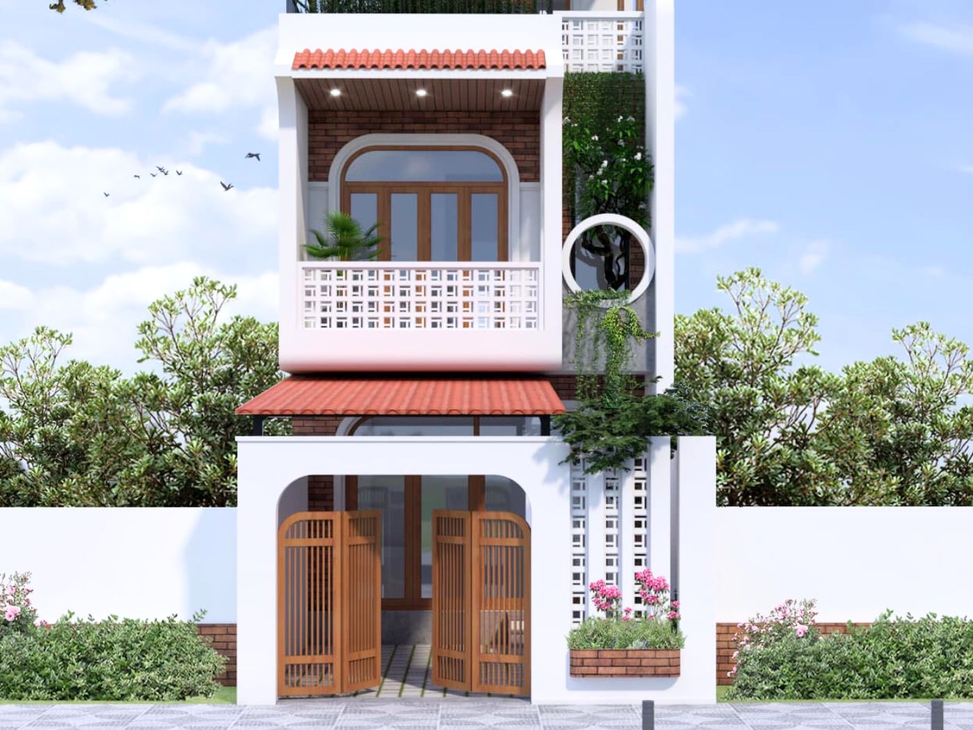 TOP 30+ mẫu cổng nhà phố đẹp, hiện đại 16 Cổng nhà phố hiện đại