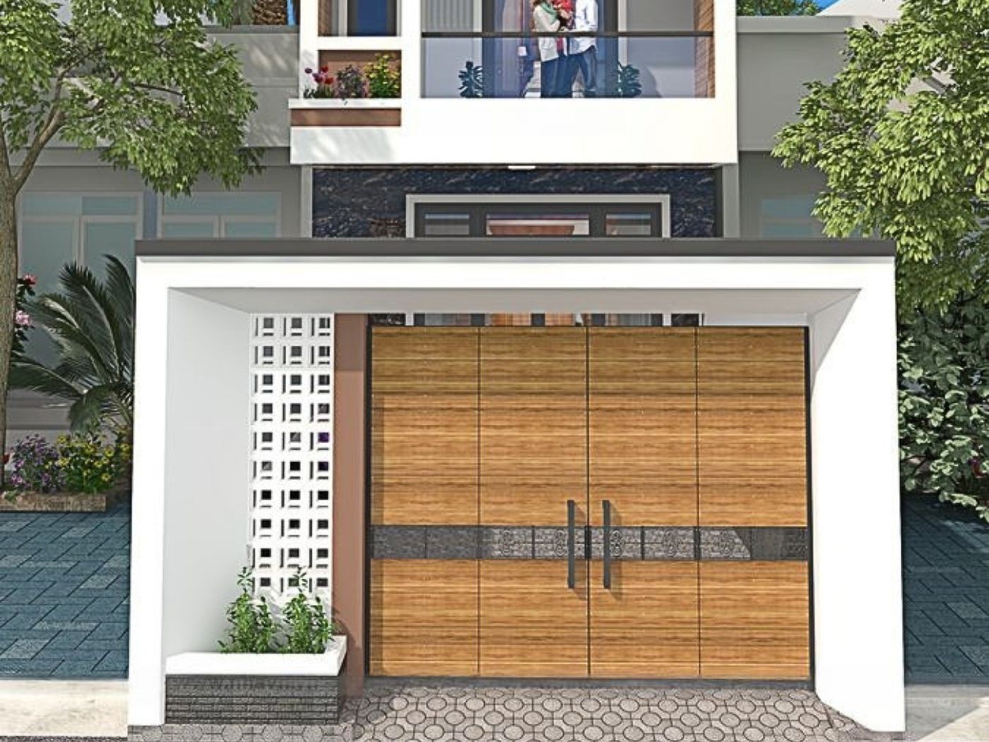 TOP 30+ mẫu cổng nhà phố đẹp, hiện đại 19 Cổng nhà phố đẹp