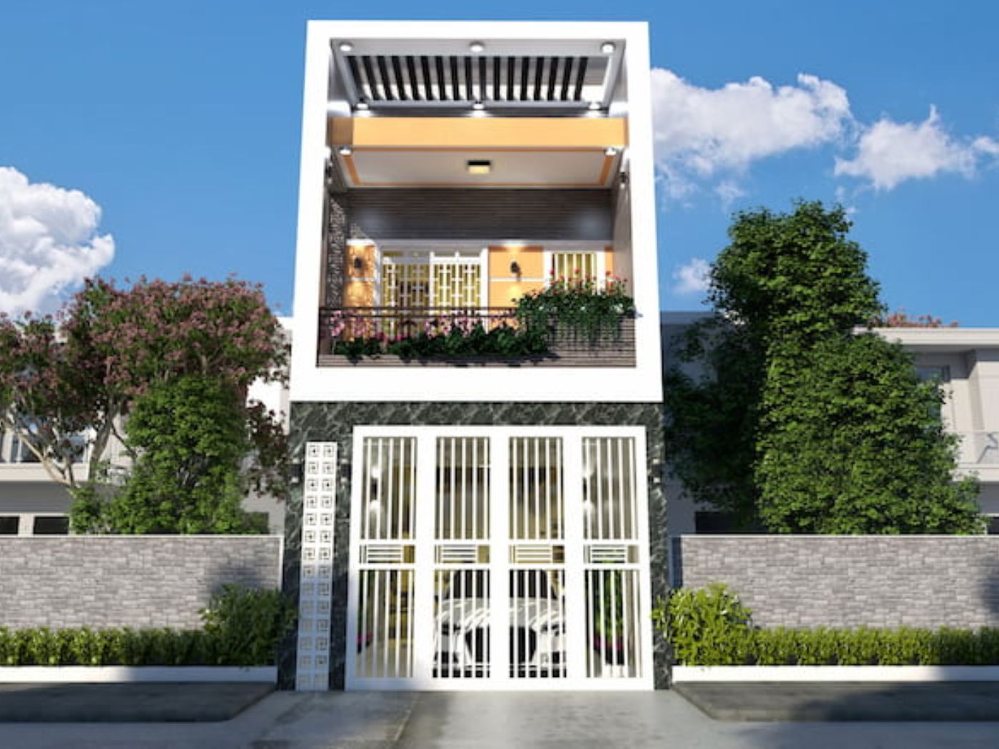 TOP 30+ mẫu cổng nhà phố đẹp, hiện đại 7 Cổng nhà phố hiện đại