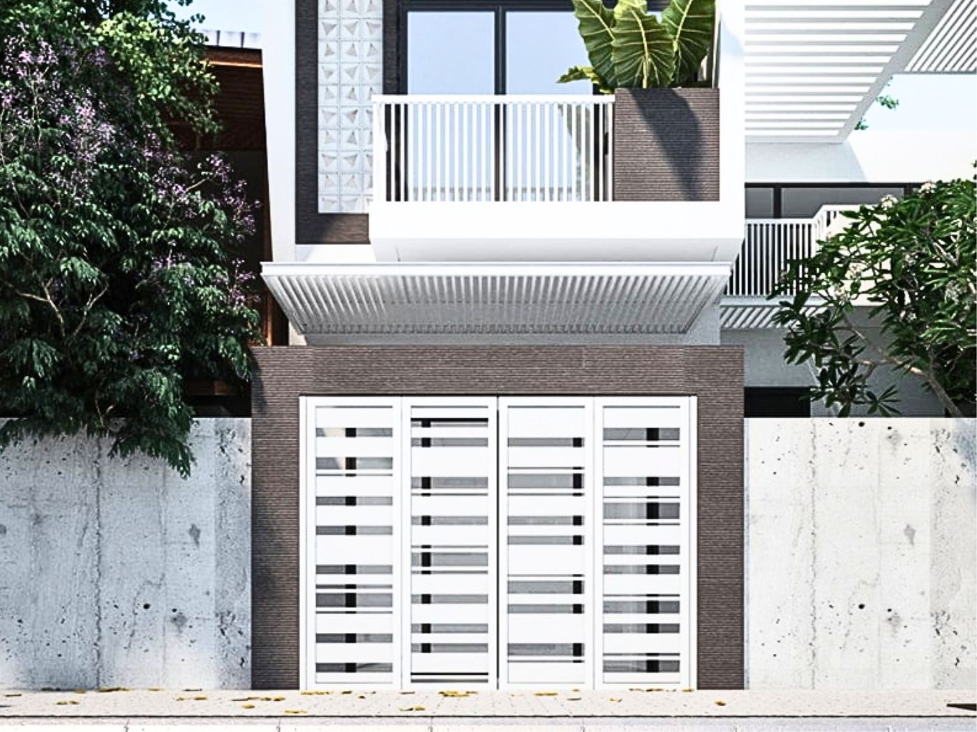 TOP 30+ mẫu cổng nhà phố đẹp, hiện đại 23 Cổng nhà phố đẹp