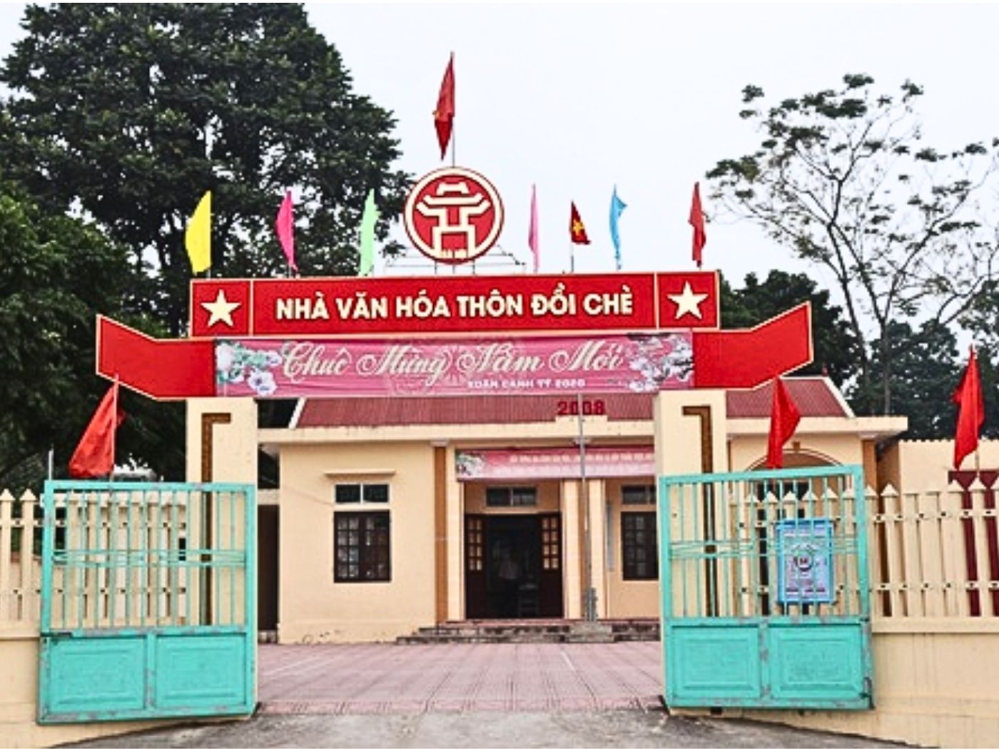 Mẫu cổng nhà văn hóa