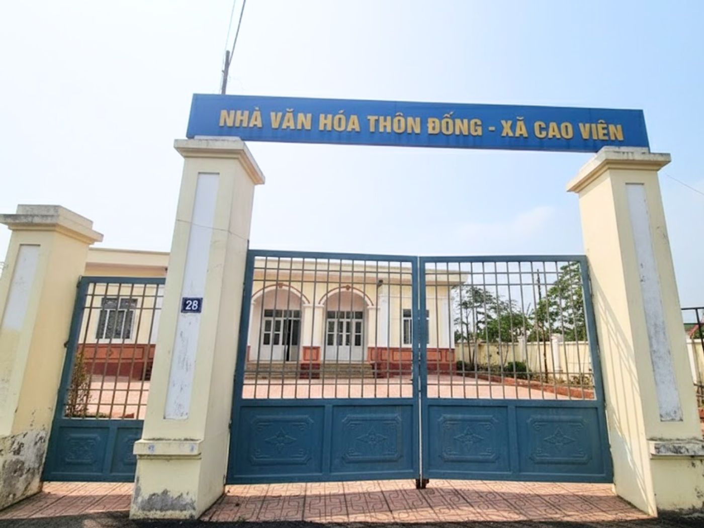 Mẫu cổng nhà văn hóa