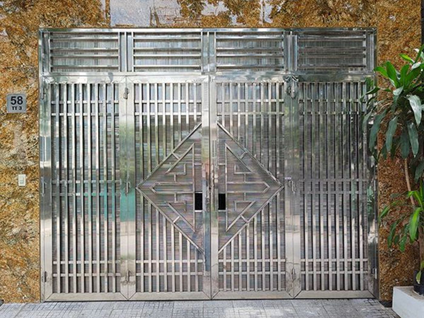 Mẫu cổng nhà ống đẹp