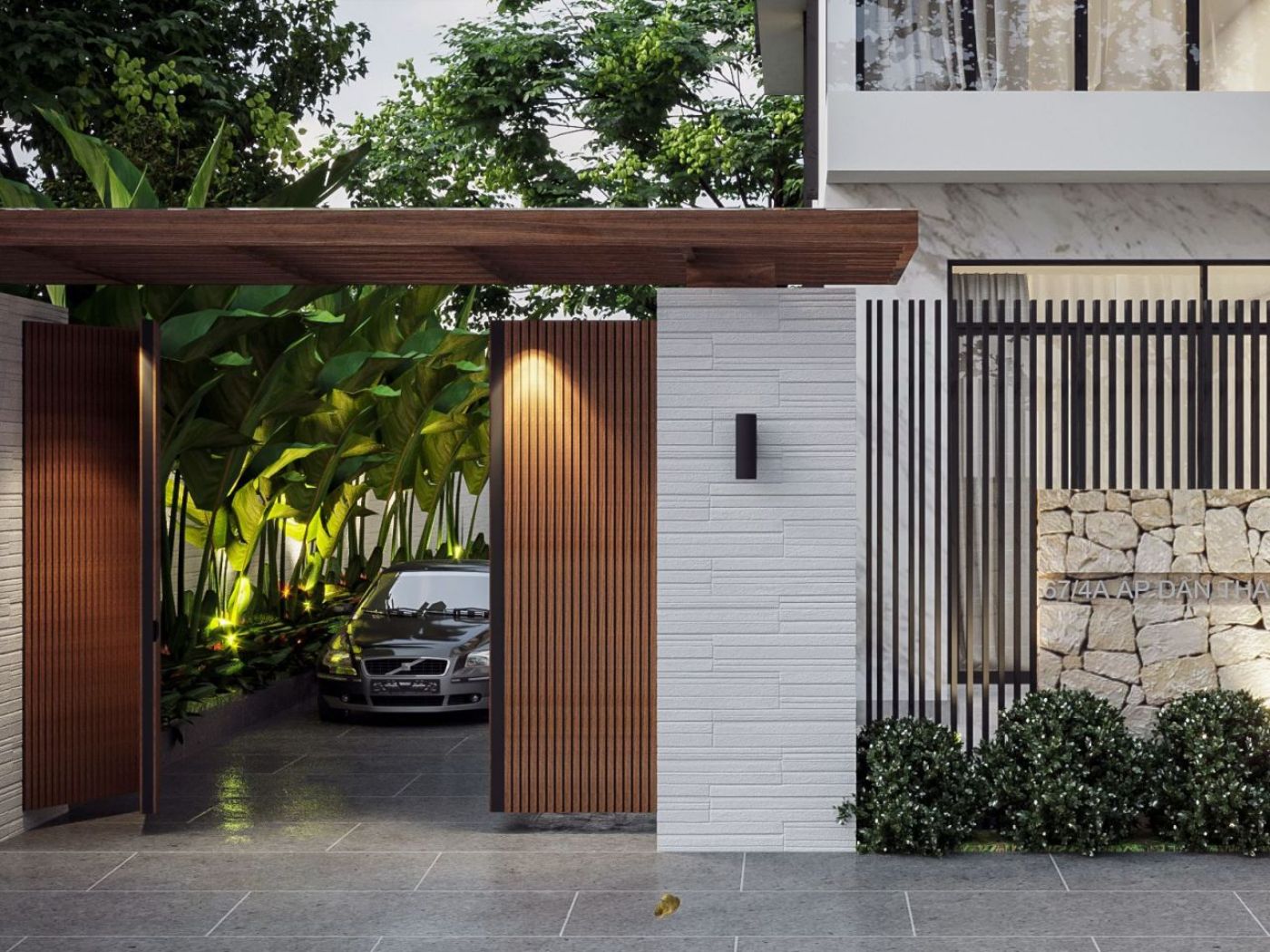 Mẫu cổng nhà ống đẹp