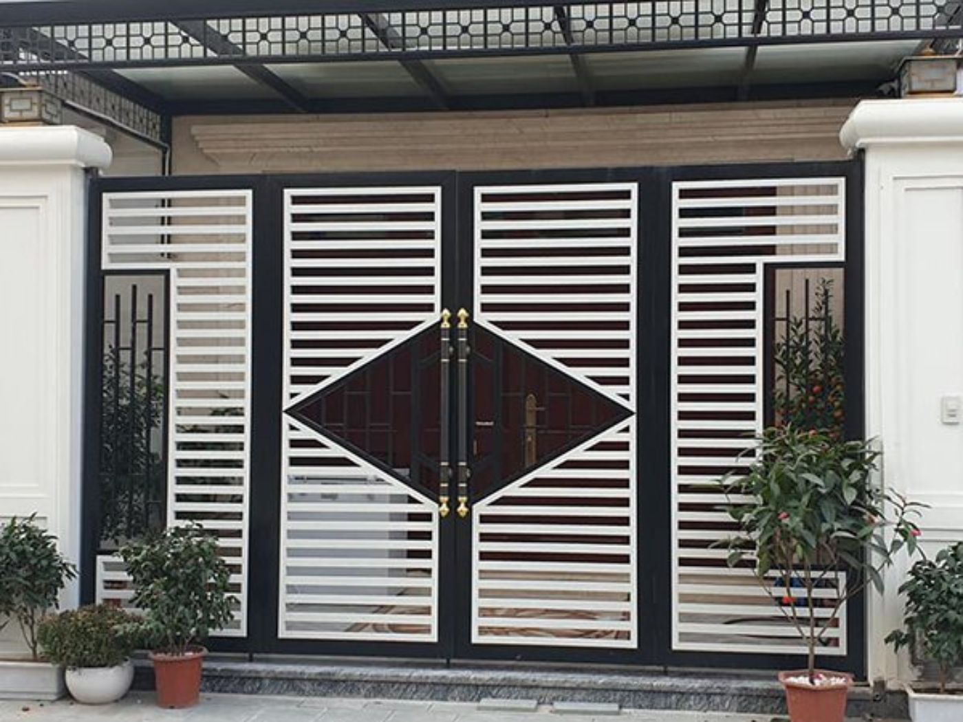 Mẫu cổng nhà ống đẹp