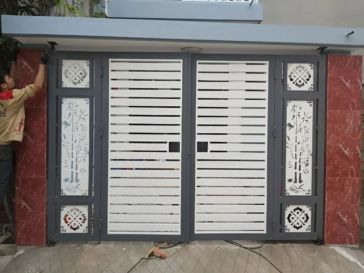 Mẫu cổng nhà ống đẹp