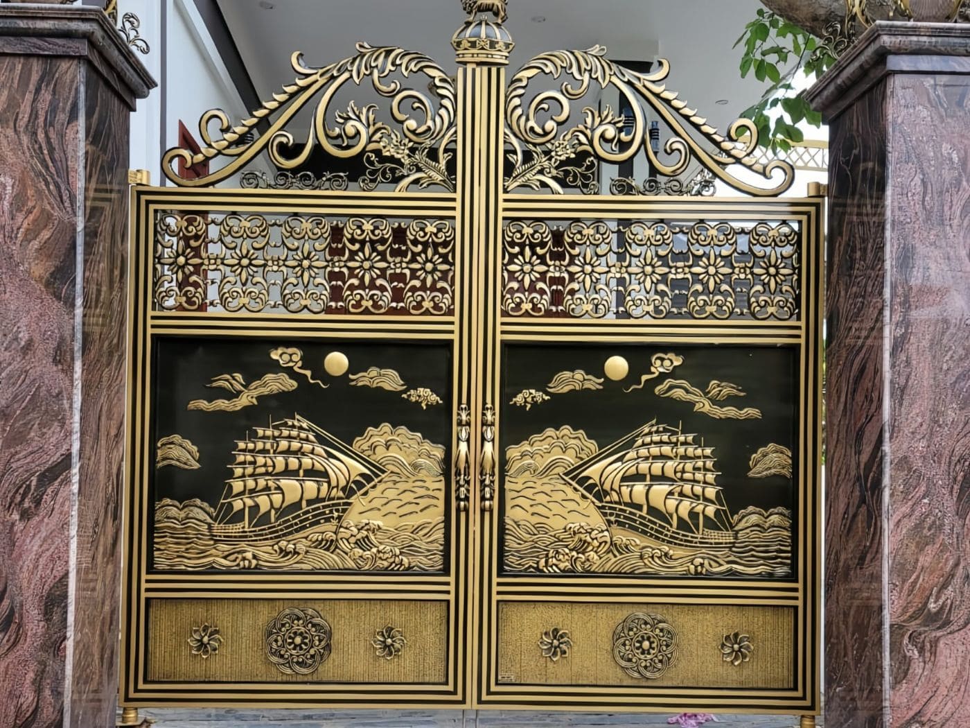 Mẫu cổng nhà ống đẹp