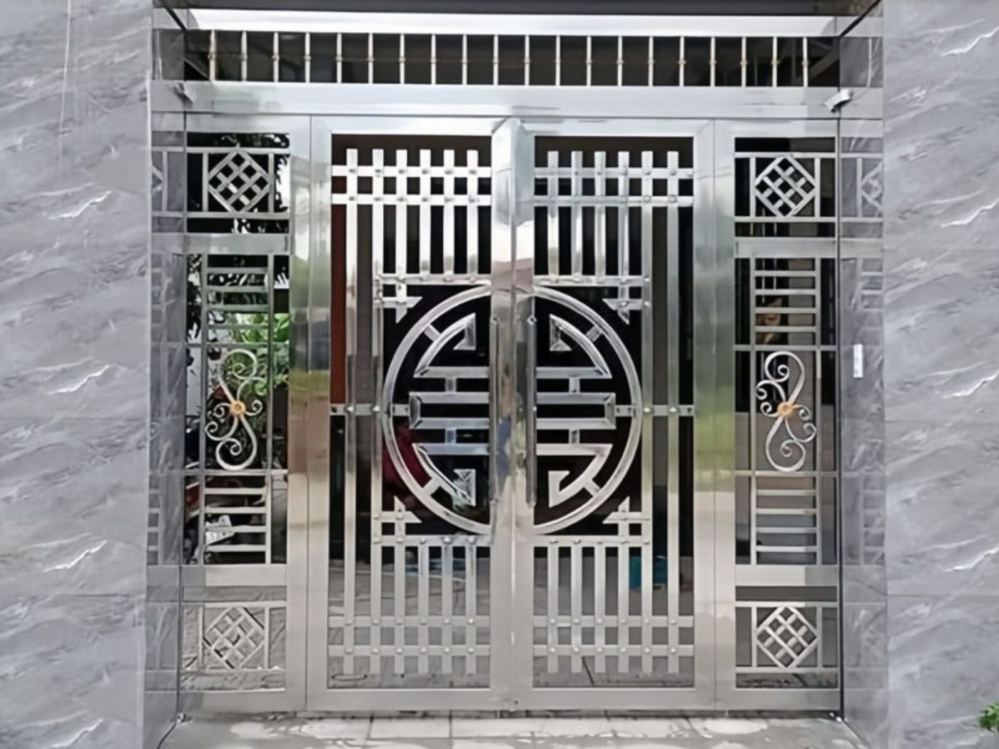 Mẫu cổng nhà ống đẹp