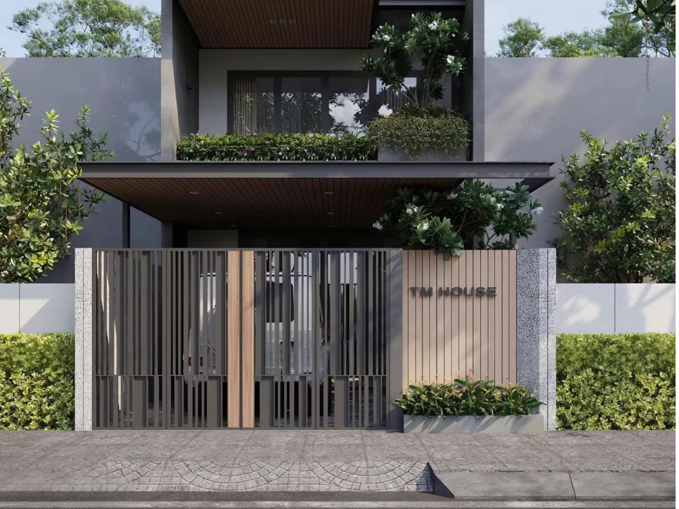 TOP 30+ mẫu cổng nhà phố đẹp, hiện đại 6 Cổng nhà phố hiện đại