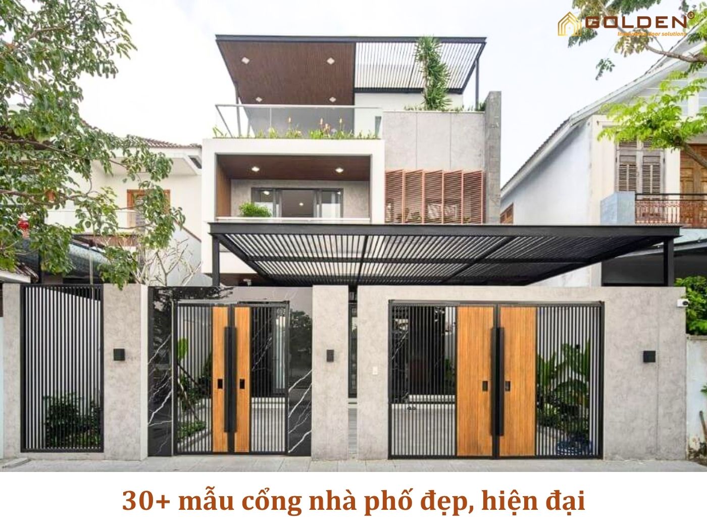TOP 30+ mẫu cổng nhà phố đẹp, hiện đại