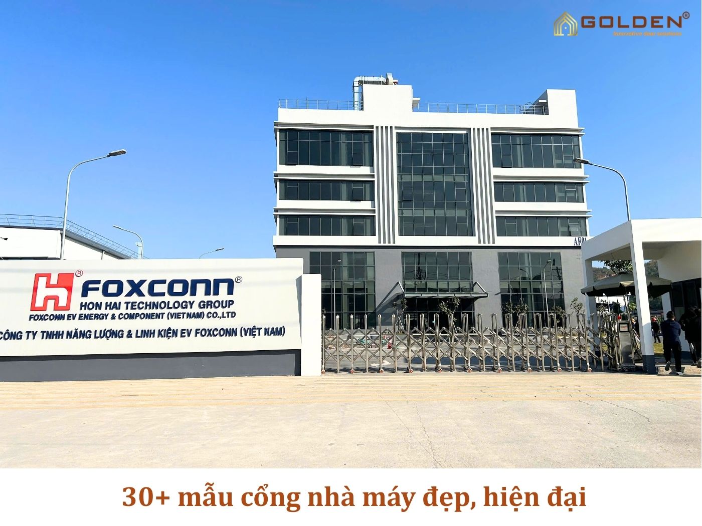 Top 30+ mẫu cổng nhà máy đẹp, hiện đại 2026