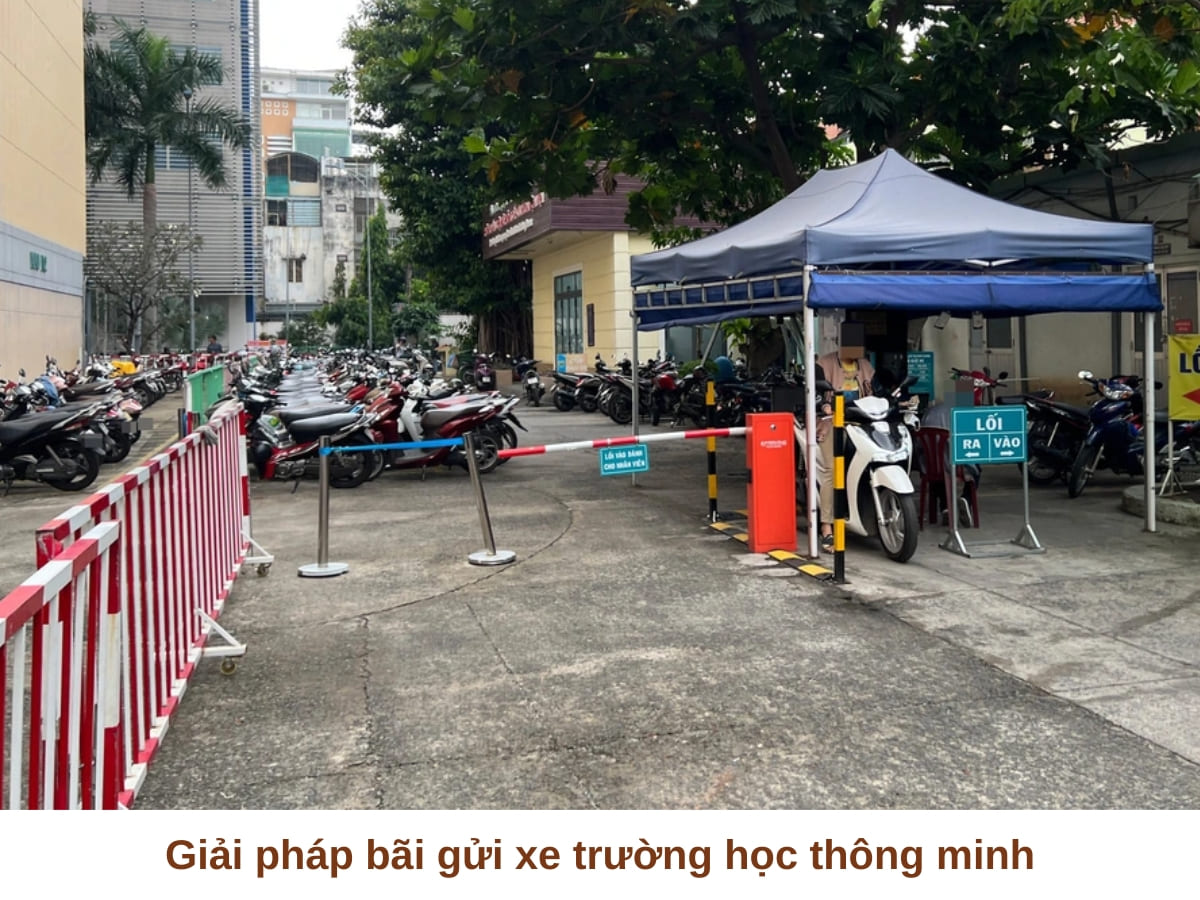 Giải pháp bãi giữ xe trường học thông minh 2026