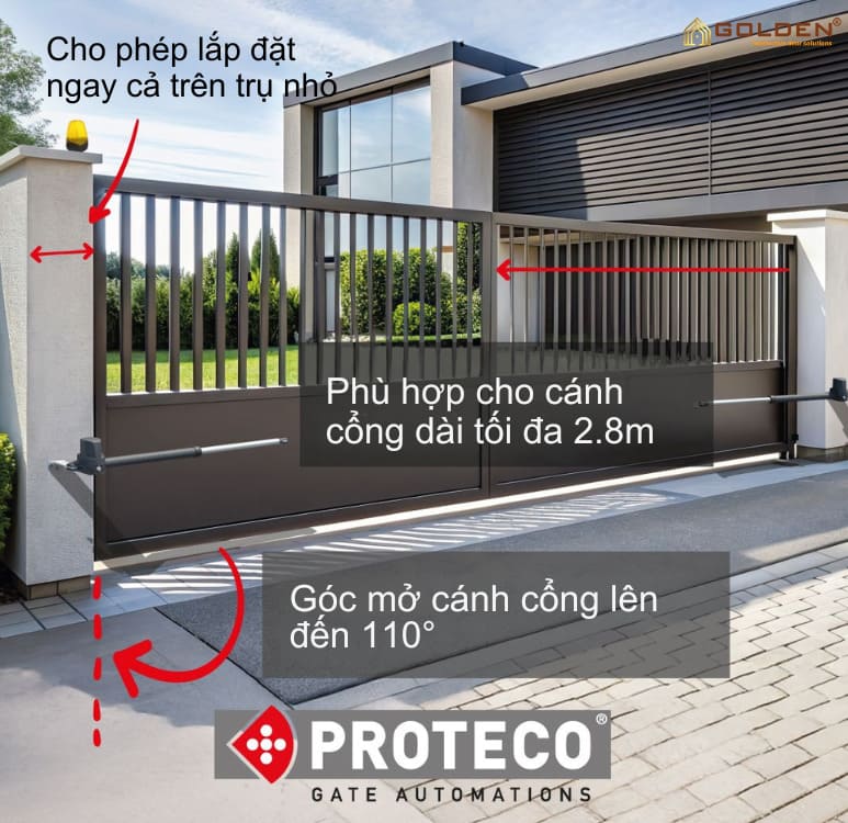 Cổng tự động tay đòn Proteco Leader TI 4