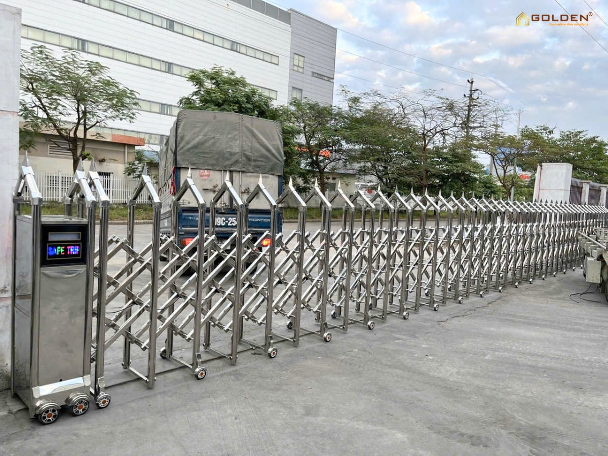 Có thể mở rộng thêm chiều dài của cổng xếp được không