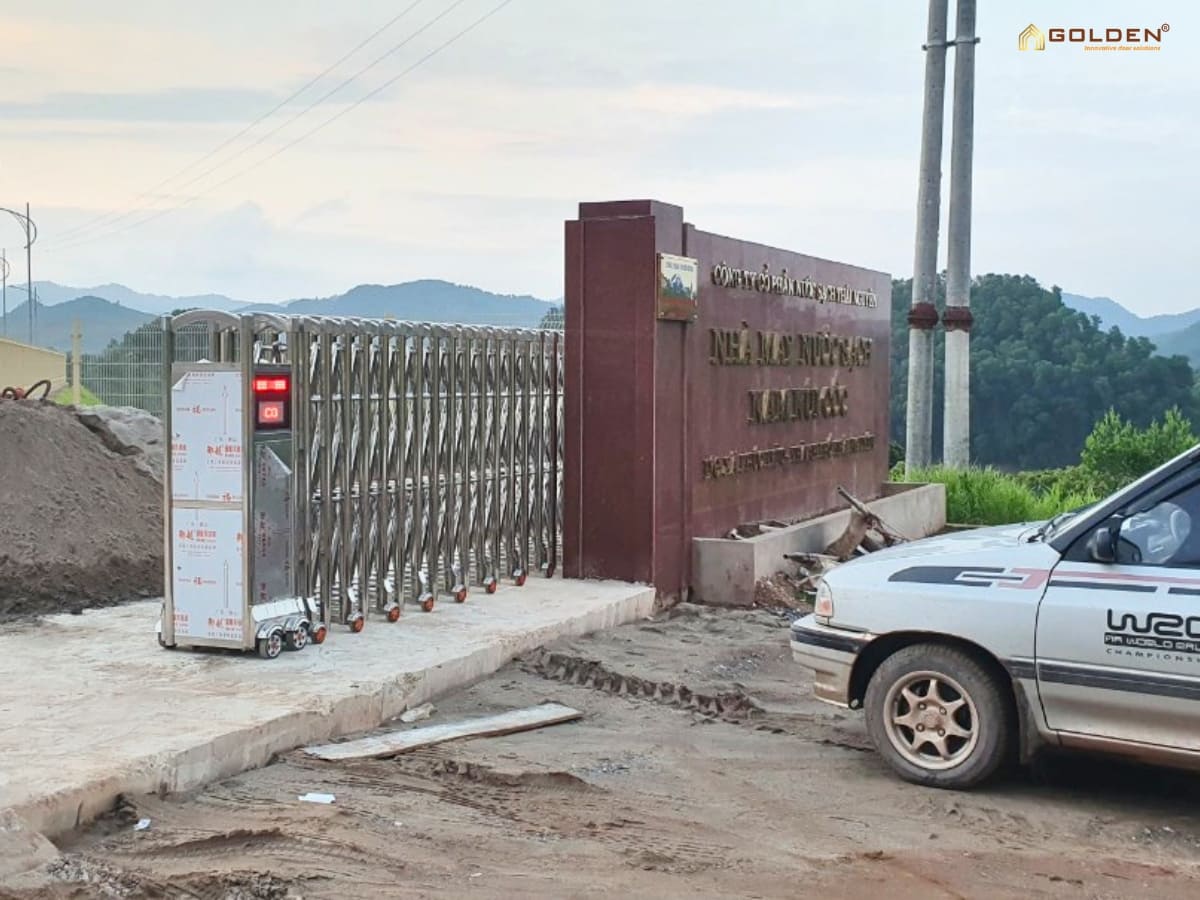 Có thể mở rộng thêm chiều dài của cổng xếp được không