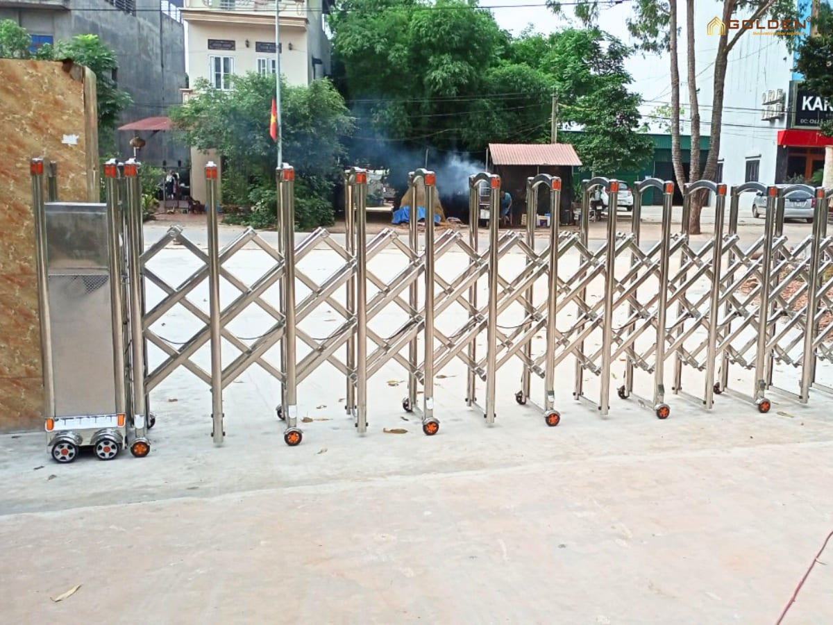 Có thể mở rộng thêm chiều dài của cổng xếp được không
