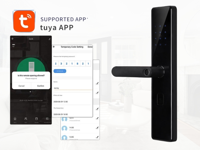 Điều khiển khóa cửa thông minh Z 13 bằng app