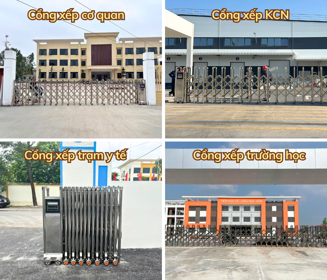 Cổng xếp tự động