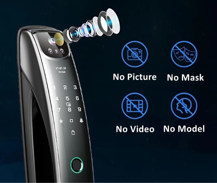 Khóa cửa nhận diện khuôn mặt N5 3 Nhận diện khuôn mặt 3D