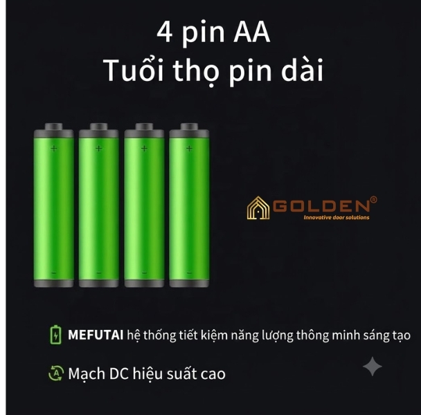 Khóa cửa thông minh Z 13 sử dụng pin AA
