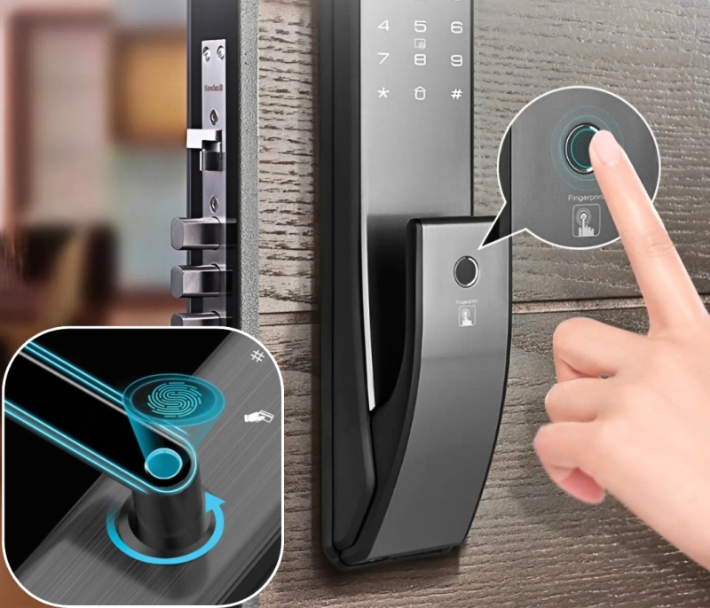 Mắt đọc khóa cửa vân tay Mắt đọc khóa cửa vân tay