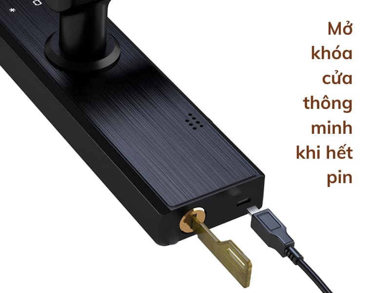 Cách mở khóa cửa thông minh hết pin: 3 cách xử lý nhanh