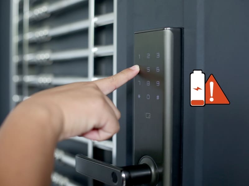 Khóa thông minh có an toàn không? Trường hợp hết pin