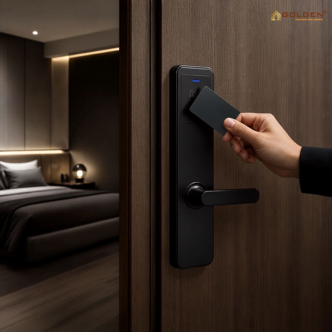 Khóa cửa phòng ngủ bằng thẻ từ