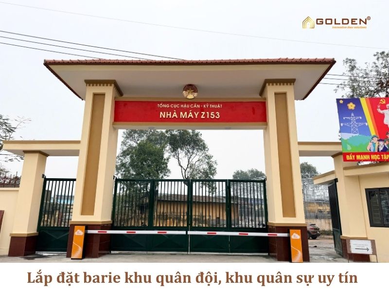Lắp đặt barie khu quân đội, khu quân sự uy tín
