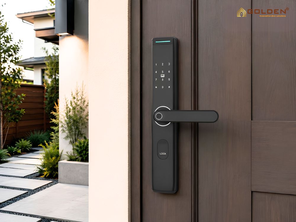 Top 10 mẫu khóa cửa điều khiển từ xa bằng điện thoại 7 Mẫu khóa cửa điều khiển bằng điện thoại H0009