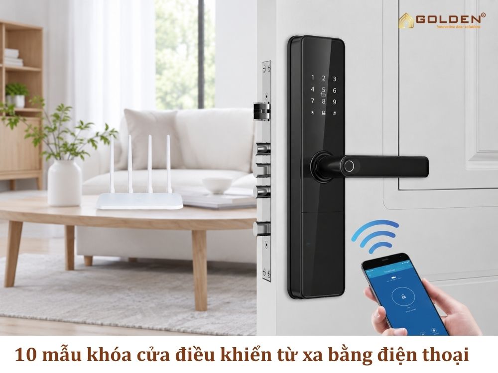 Top 10 mẫu khóa cửa điều khiển từ xa bằng điện thoại